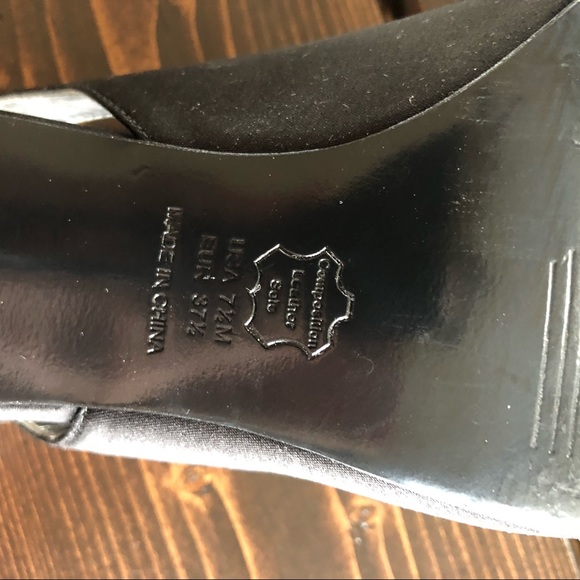 Dress Barn Peep Toe Satin Slingback - Picture 5 of 7